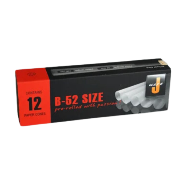 Jware Unbleached B52-Size Paper Cones 12 stk.